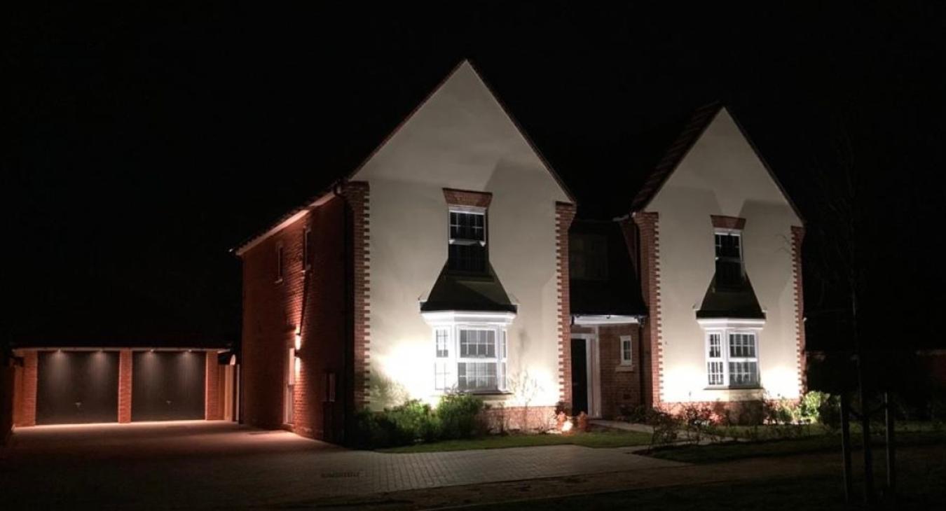 External lighting David Wilson homes in Maldon