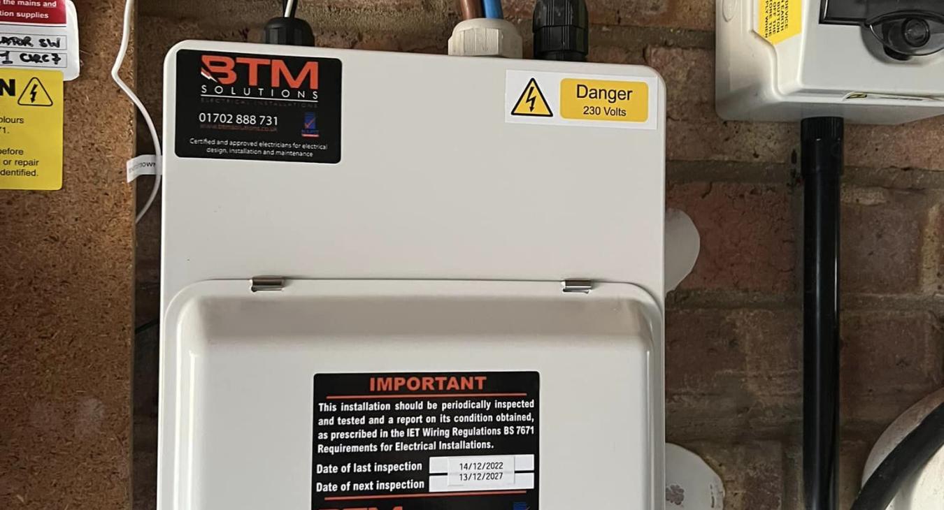Battery Storage system installed by BTM Solutions Southend