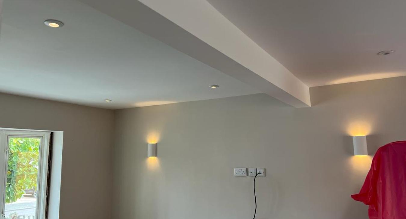 Wall & down lighting installation in Hadleigh