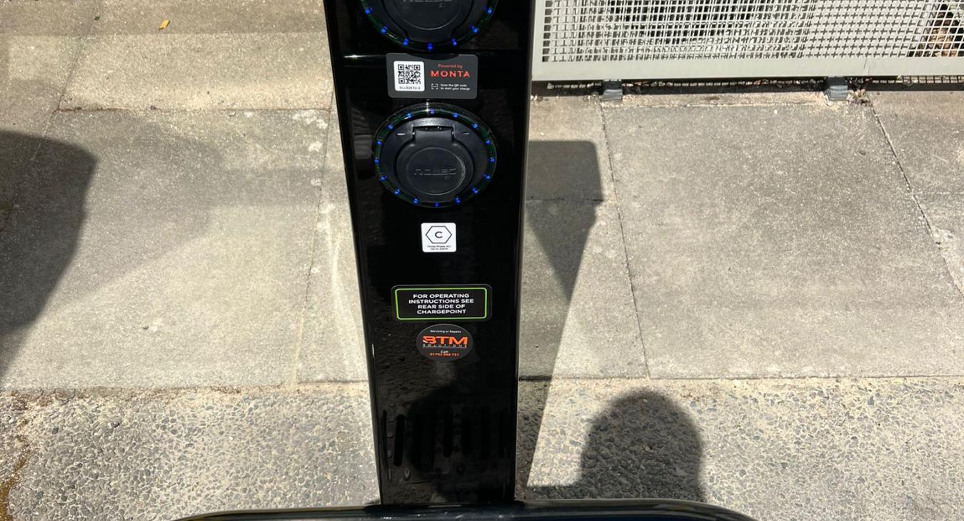 Rolec EV car charging point installed by BTM Solutions